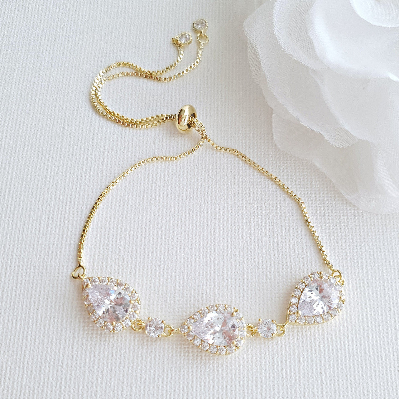 Gold Bracelets for Bridesmaids & Brides- Emma