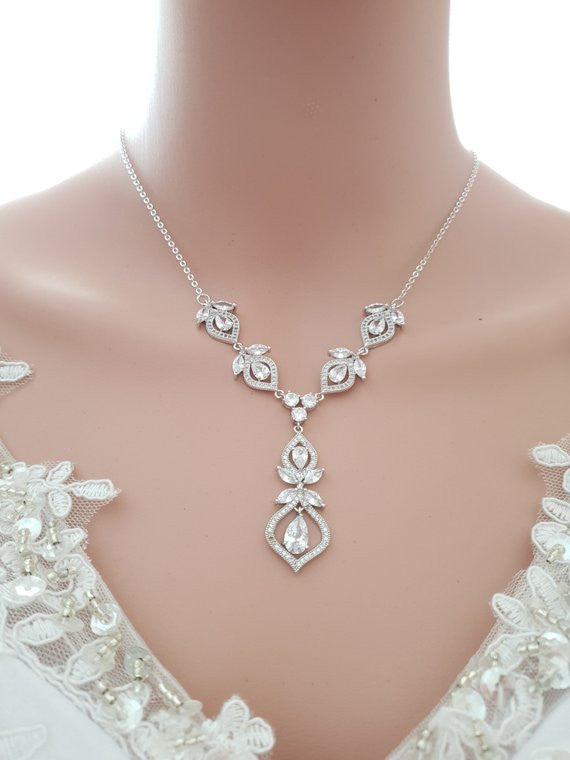 Bridal Backdrop Necklace- Meghan