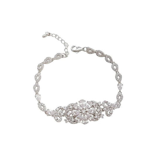 Cubic Zirconia Crystal Bracelet- Astra