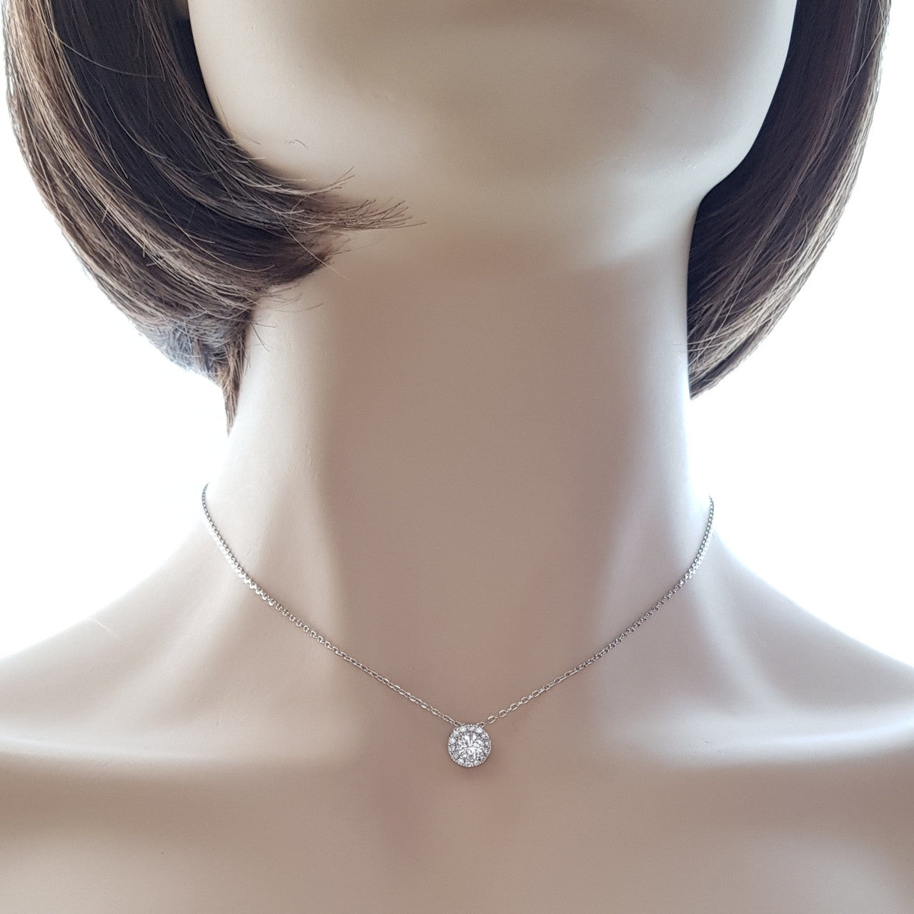 Simple Round Pendant Necklace- Vita