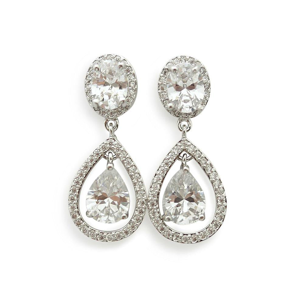 Small Drop Earrings for Brides