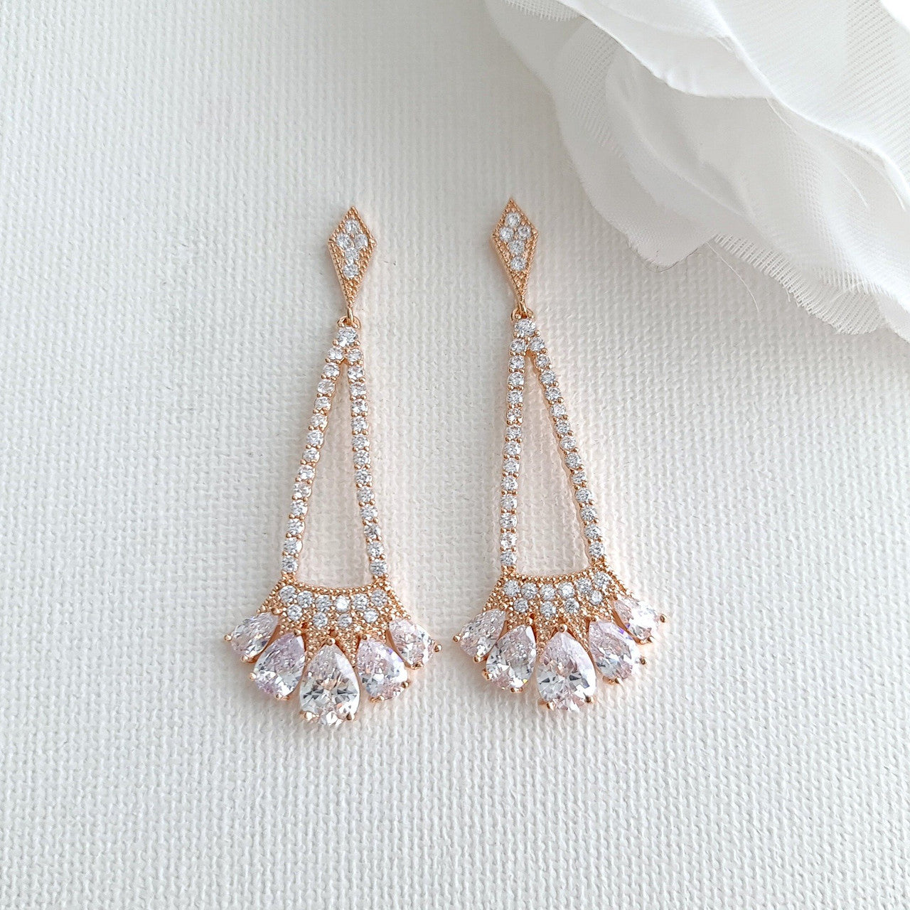 Bridal & Bridesmaids Drop Earrings- Poetry Designs