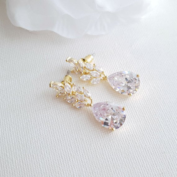 Gold Leaf Earrings-Willow
