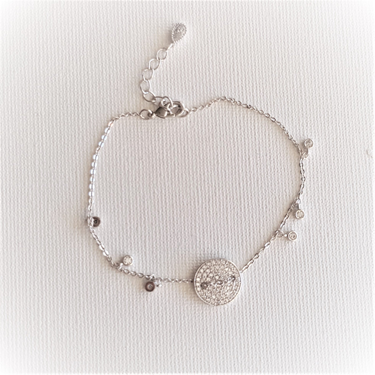 Chain Charm Silver Bracelet-Beatrice