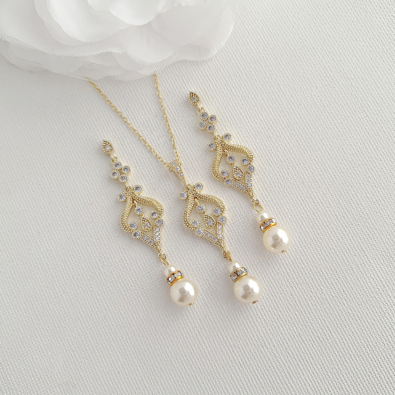 Vintage Customer Jewellery Set for Wedding-Elizabeth