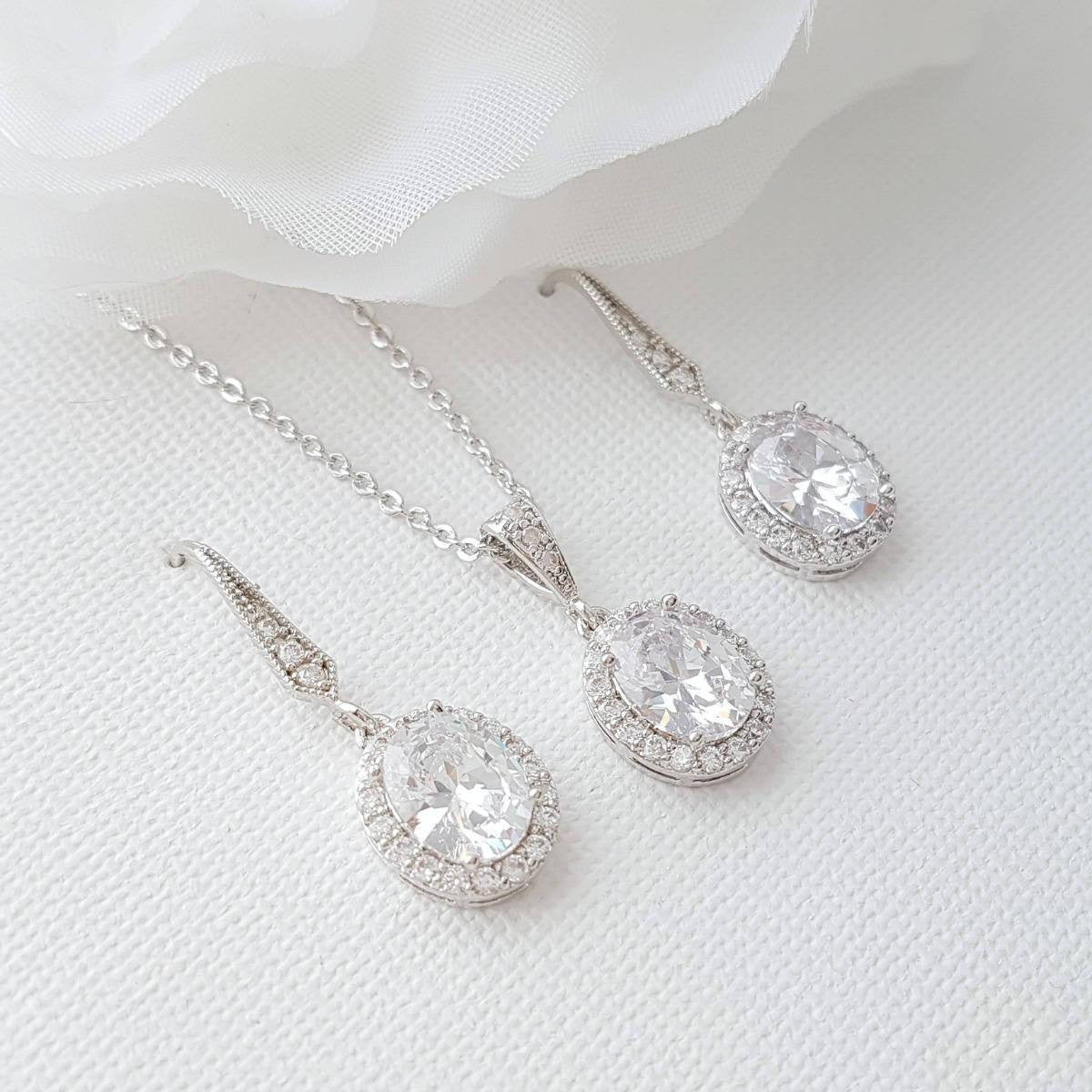 Rose Gold Bridesmaid Jewellery Set-Emily