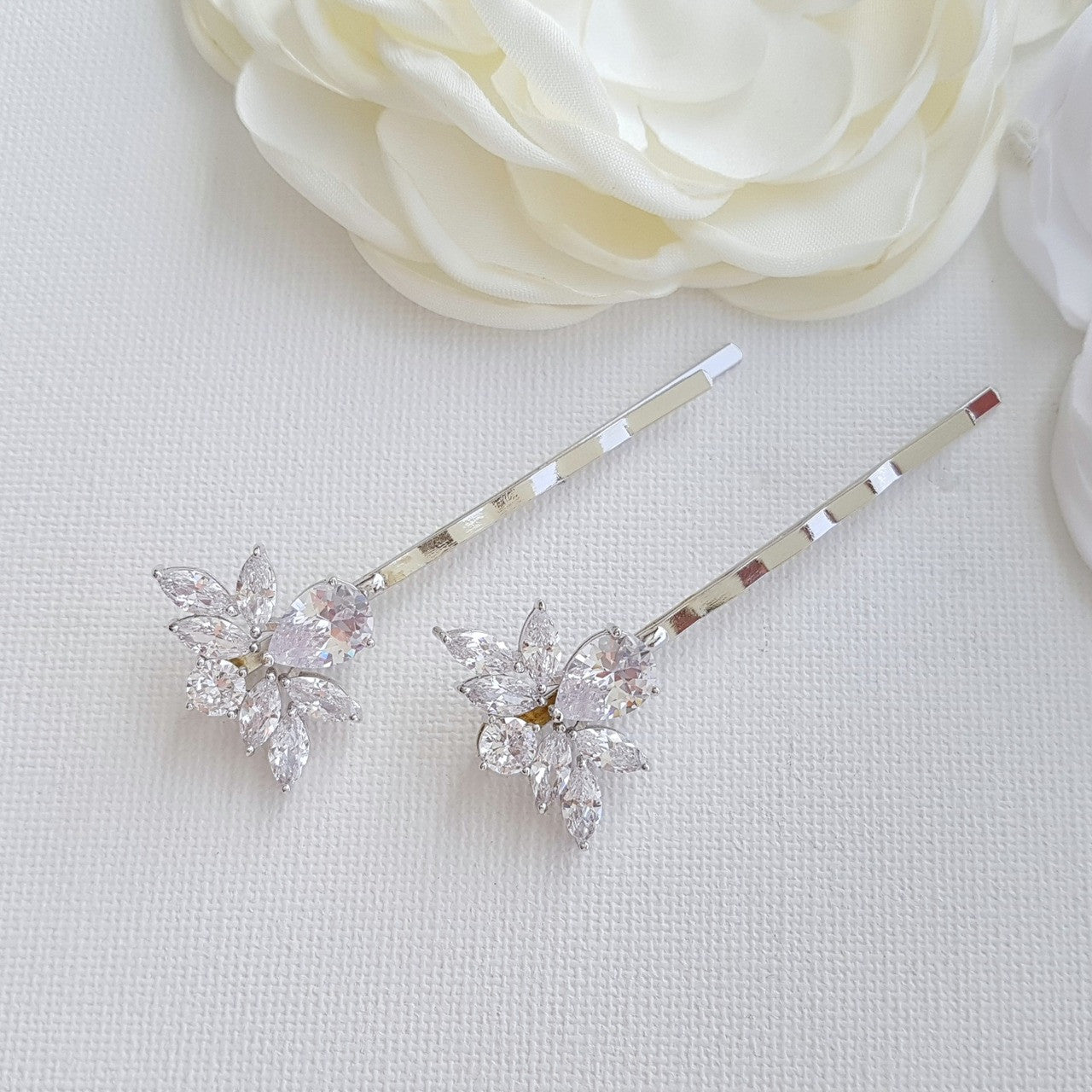 Gold Bridal Crystal Hair Pins- Nicole
