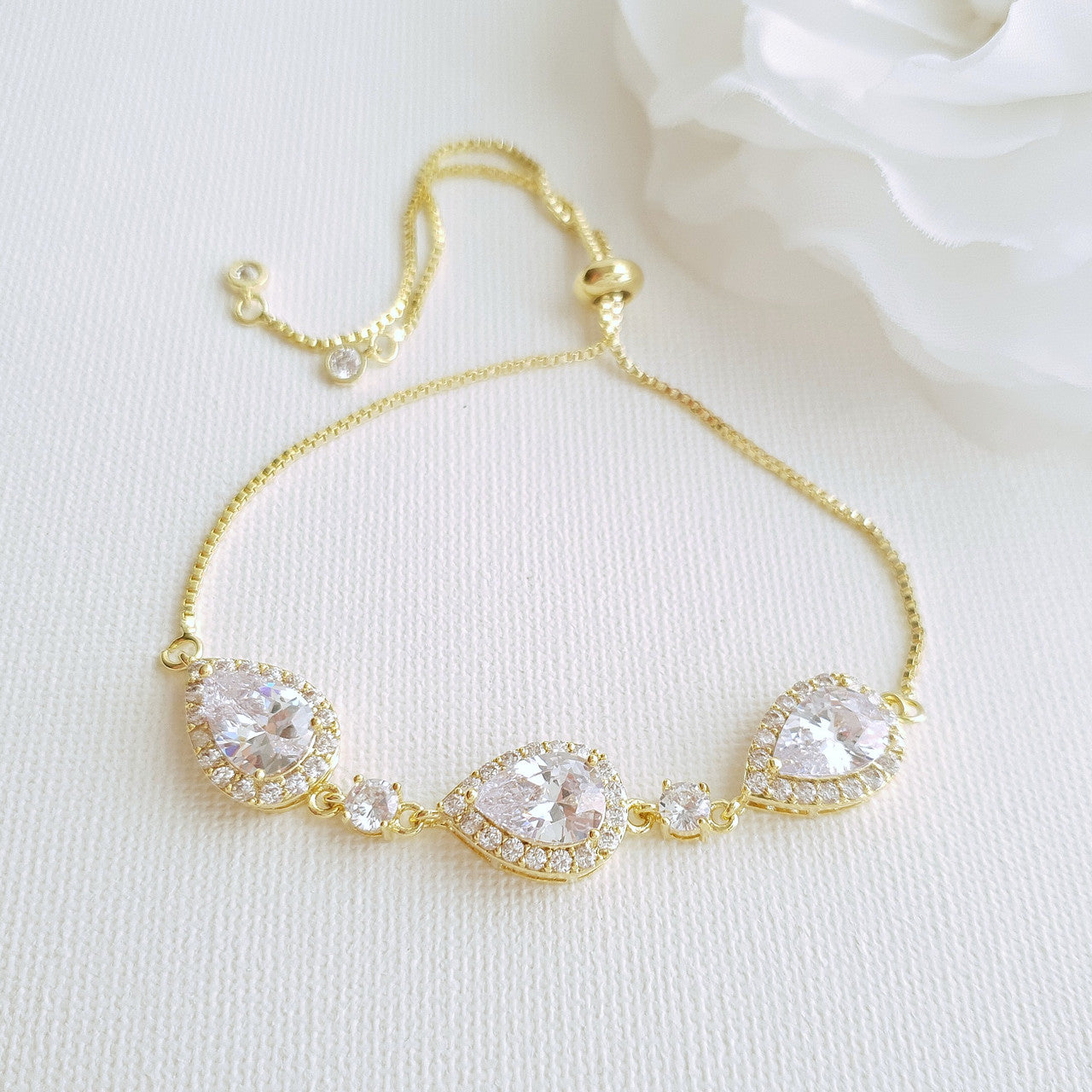 Gold Bracelets for Bridesmaids & Brides- Emma