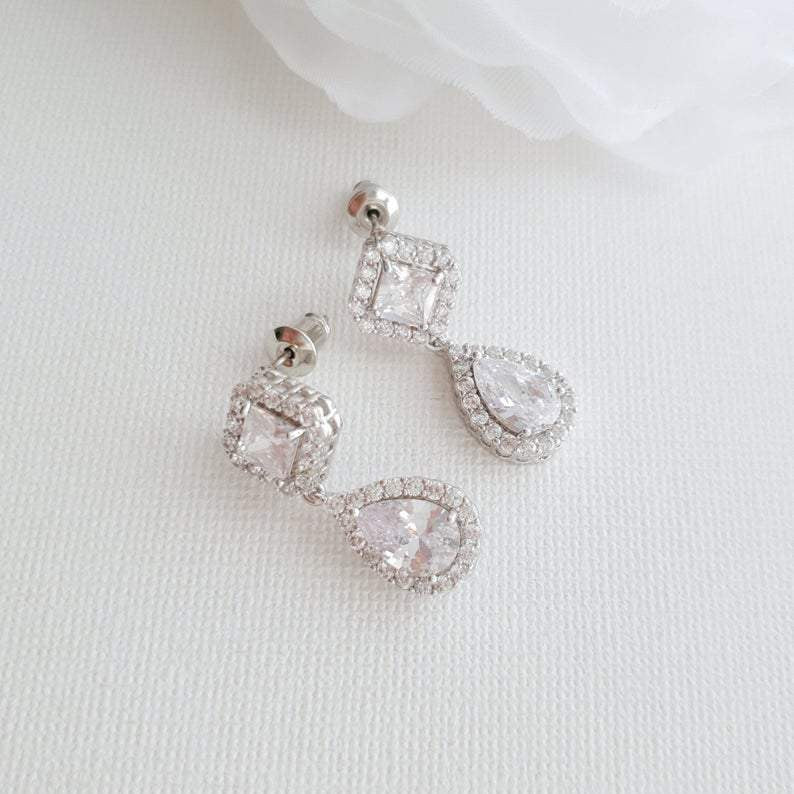 Rose Gold Bridesmaids Earrings- Kala