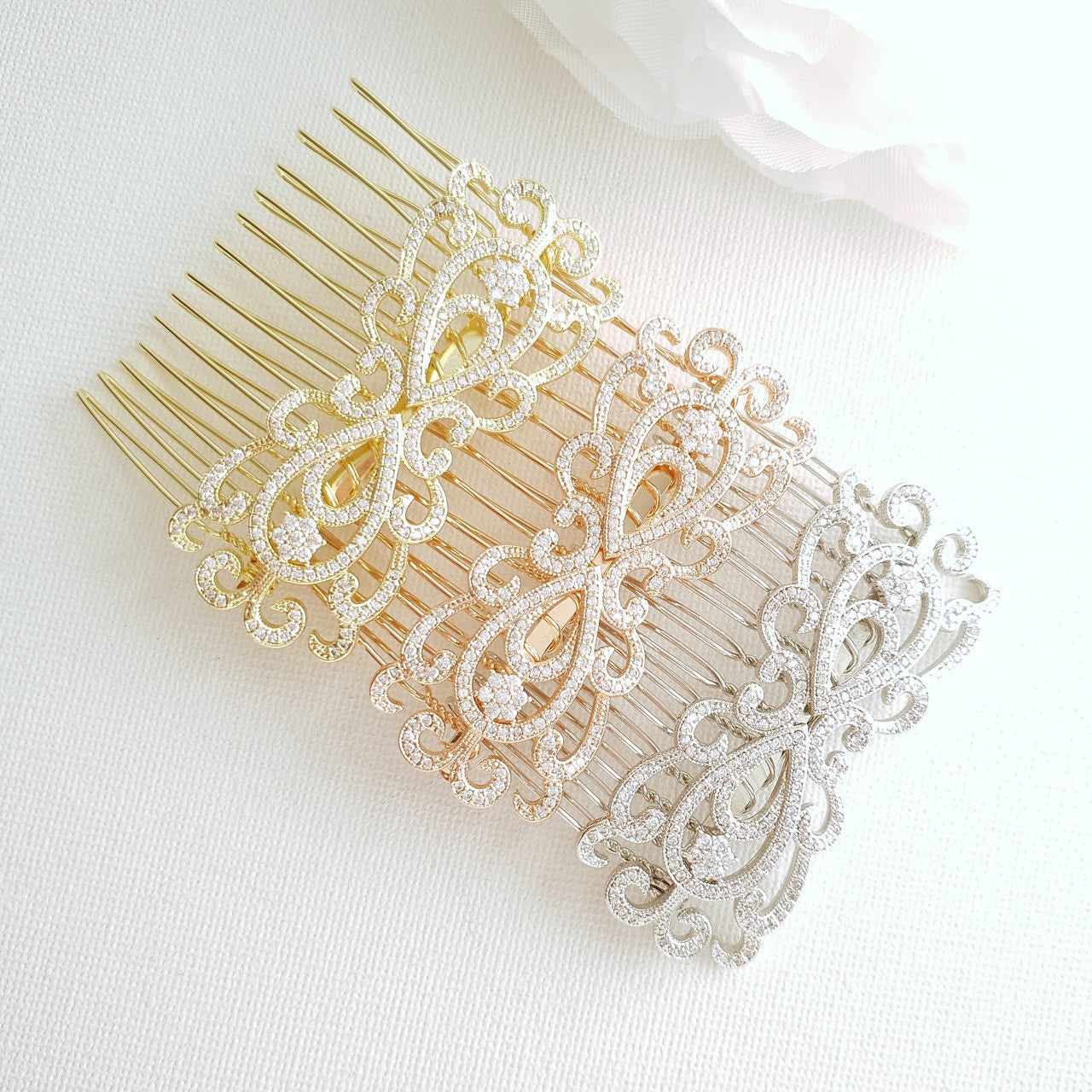 Vintage Bridal Hair Comb-Arletty