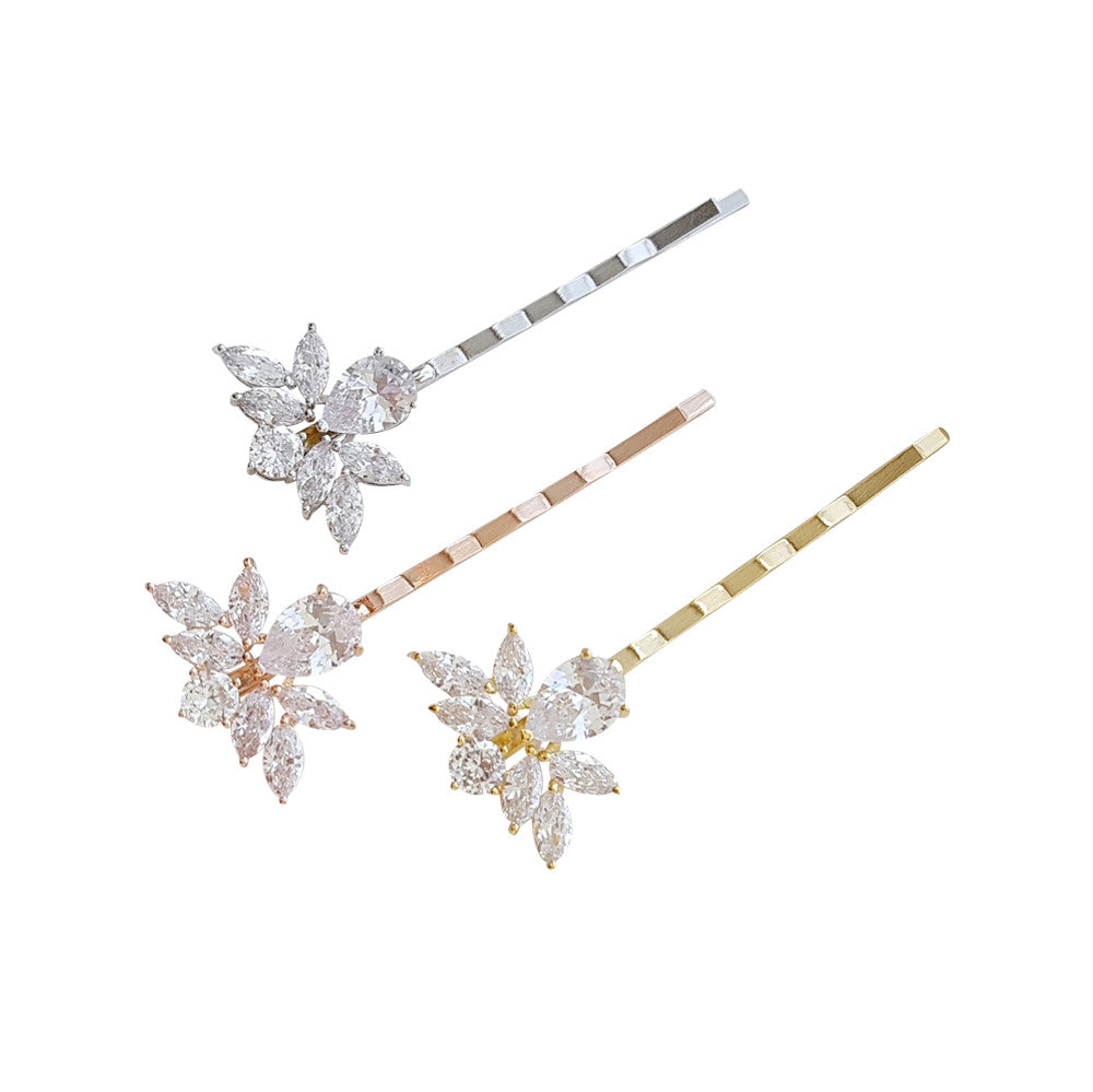 Rose Gold Wedding Hair Pins- Nicole