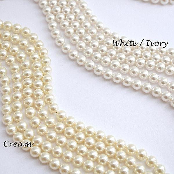 Pearl Colour of cream and white for the wedding Jewelry