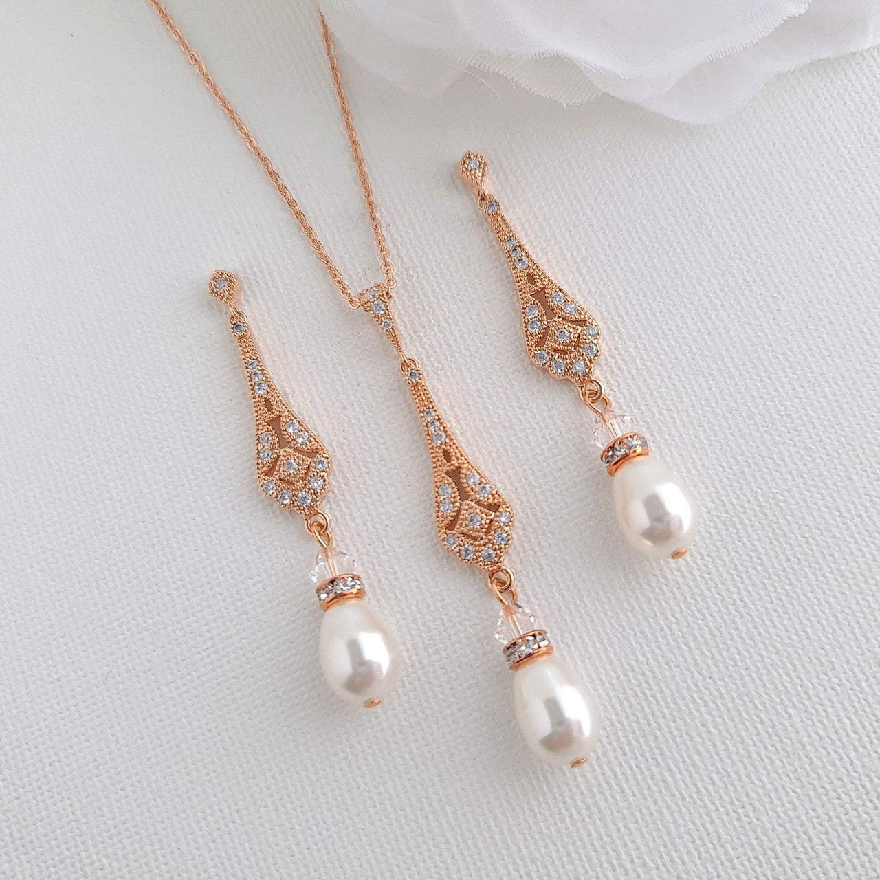 Vintage Wedding Jewellery Set- Lisa