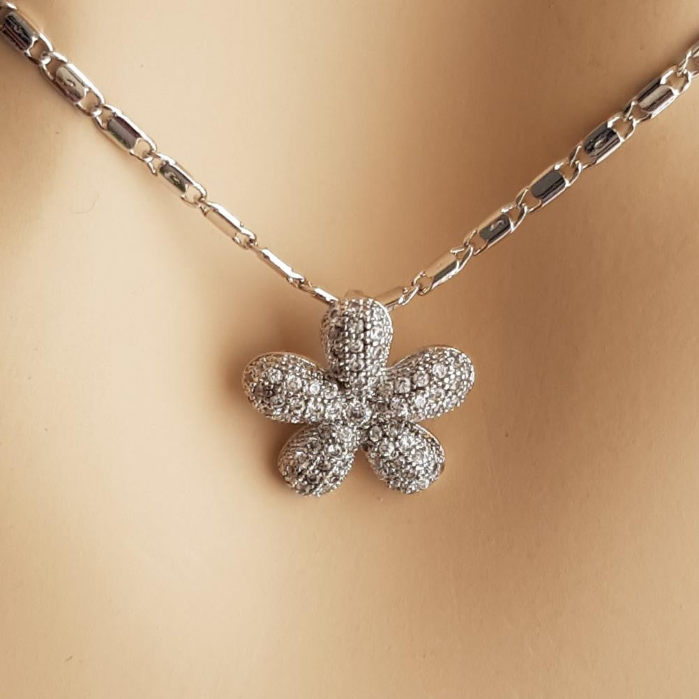 Small Flower Necklace-Bloom