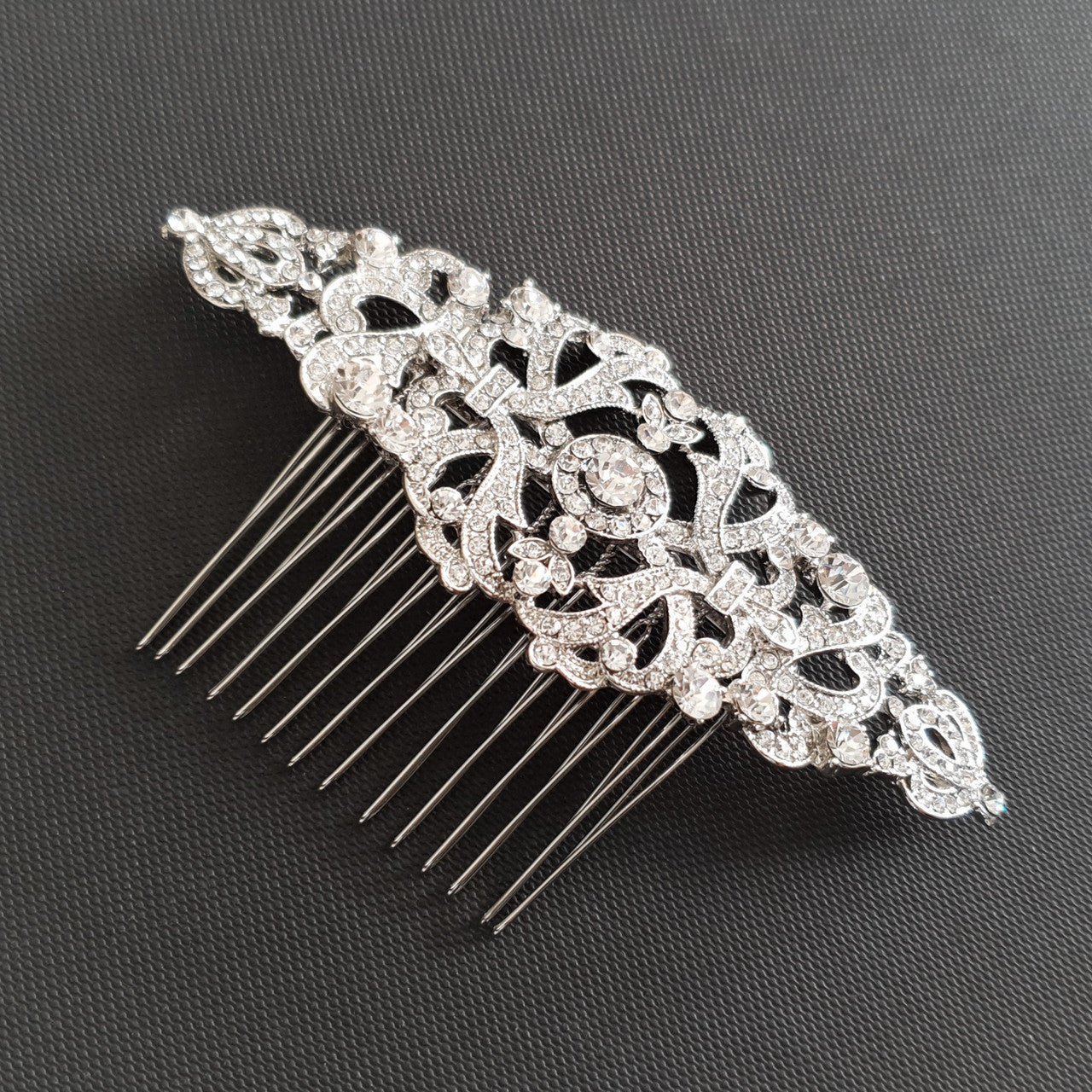 Vintage Design Bridal Hair Comb in Gold- Seraphina