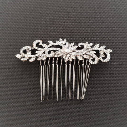 Wedding Hair Comb Vintage & Modern Filigree Designs for Bridal Updos-Audrey