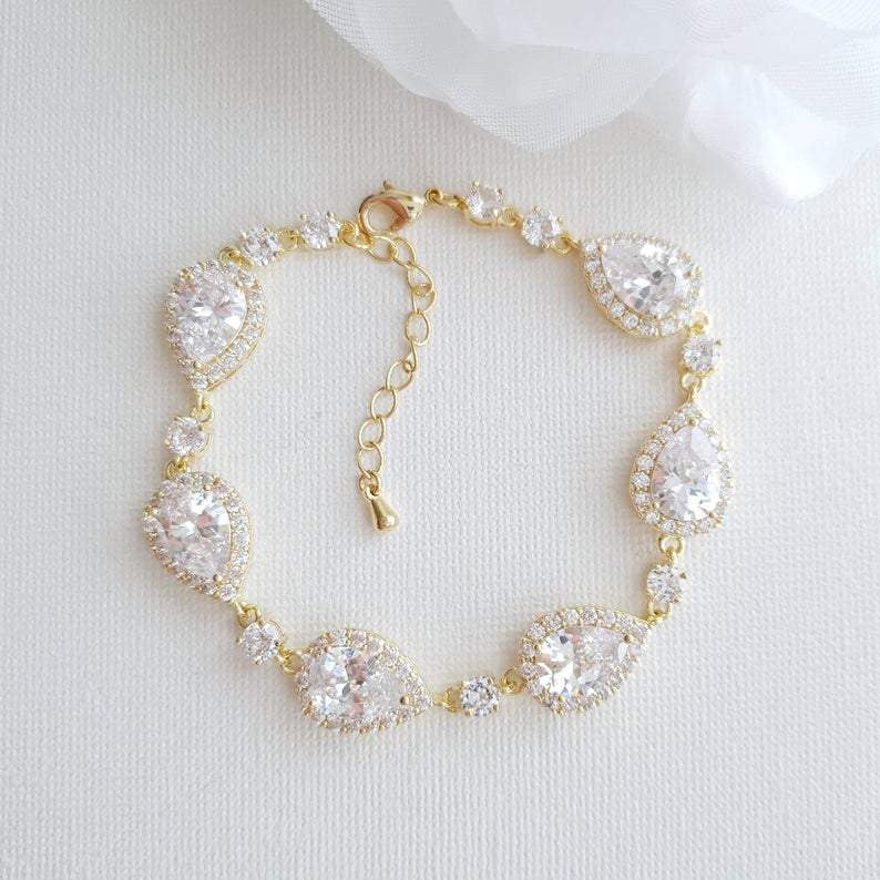 Gold Wedding Bracelet for Brides